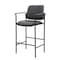 Boss Square Back Diamond Stool with Arm In Black Caressoft B169503-CS - alternate 3